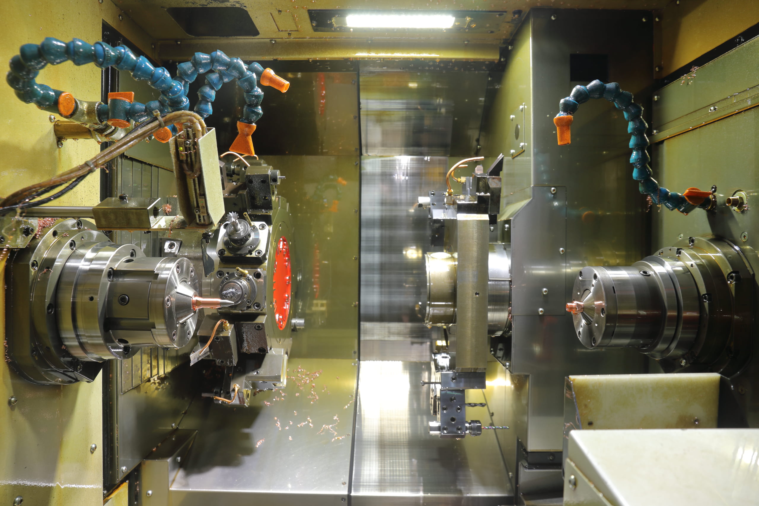 JESCUT dual-spindle CNC machining center for thermal spray components