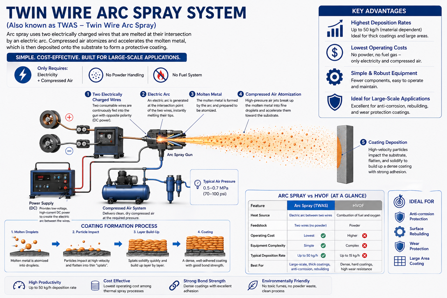 arc spray wire feeding mechanism
