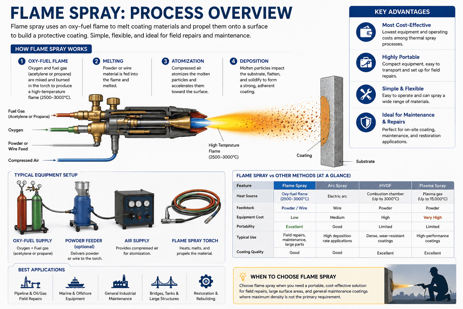 flame spray torch design