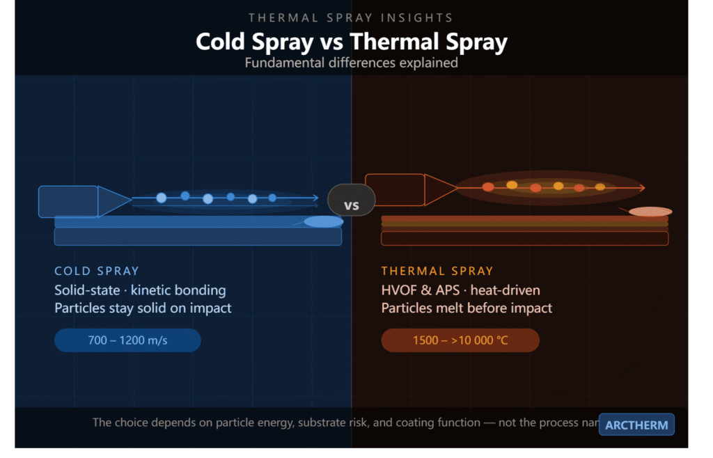 Cold Spray vs Thermal Spray: Fundamental Differences Explained