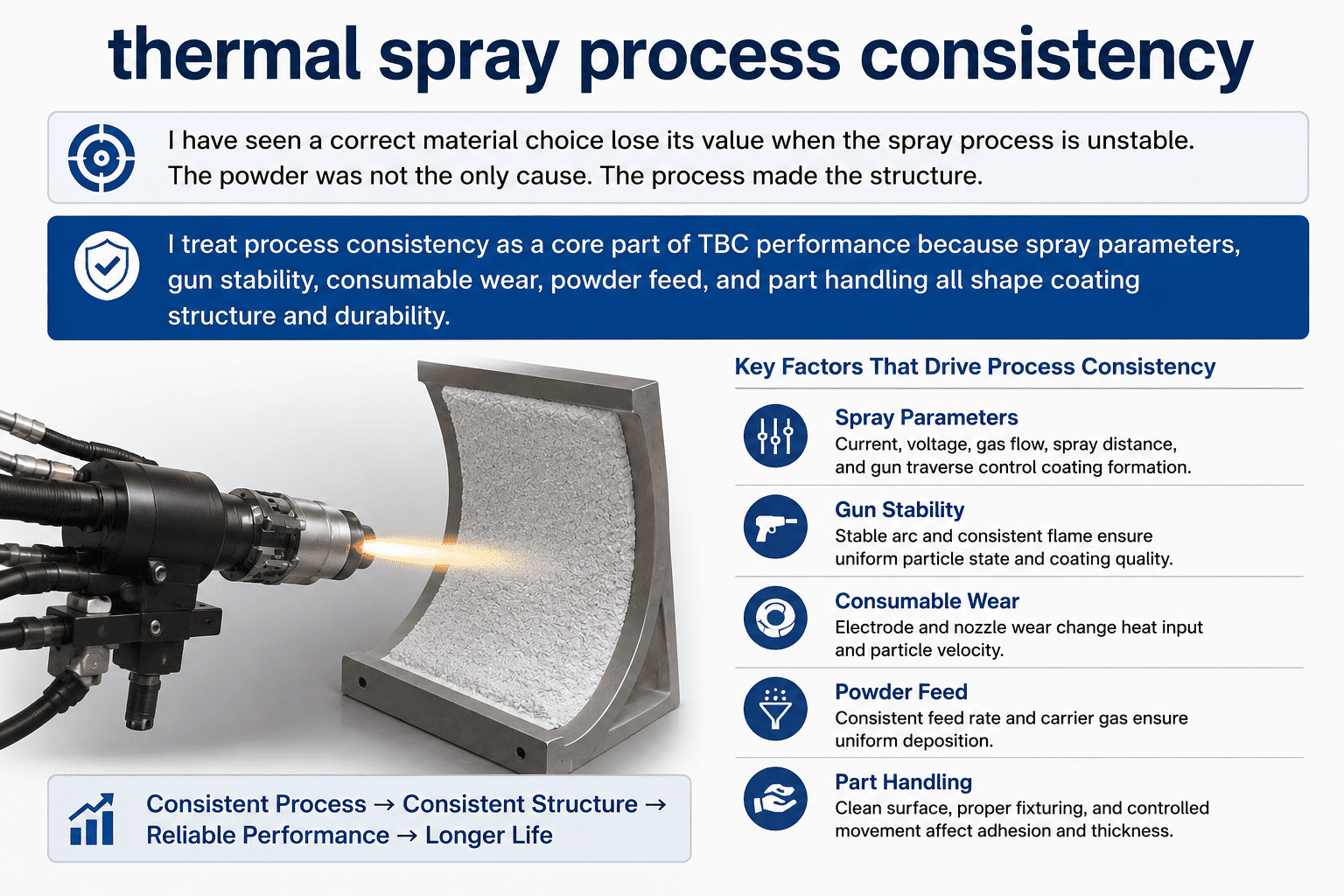 thermal spray process consistency thermal spray process consistency