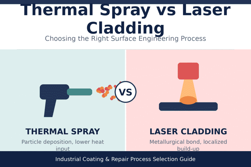 Thermal Spray vs Laser Cladding: Industry Comparison?