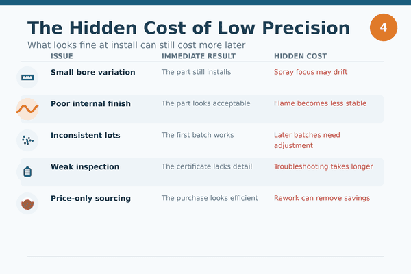hidden production risk low precision HVOF replacement parts hidden production risk low precision HVOF replacement parts