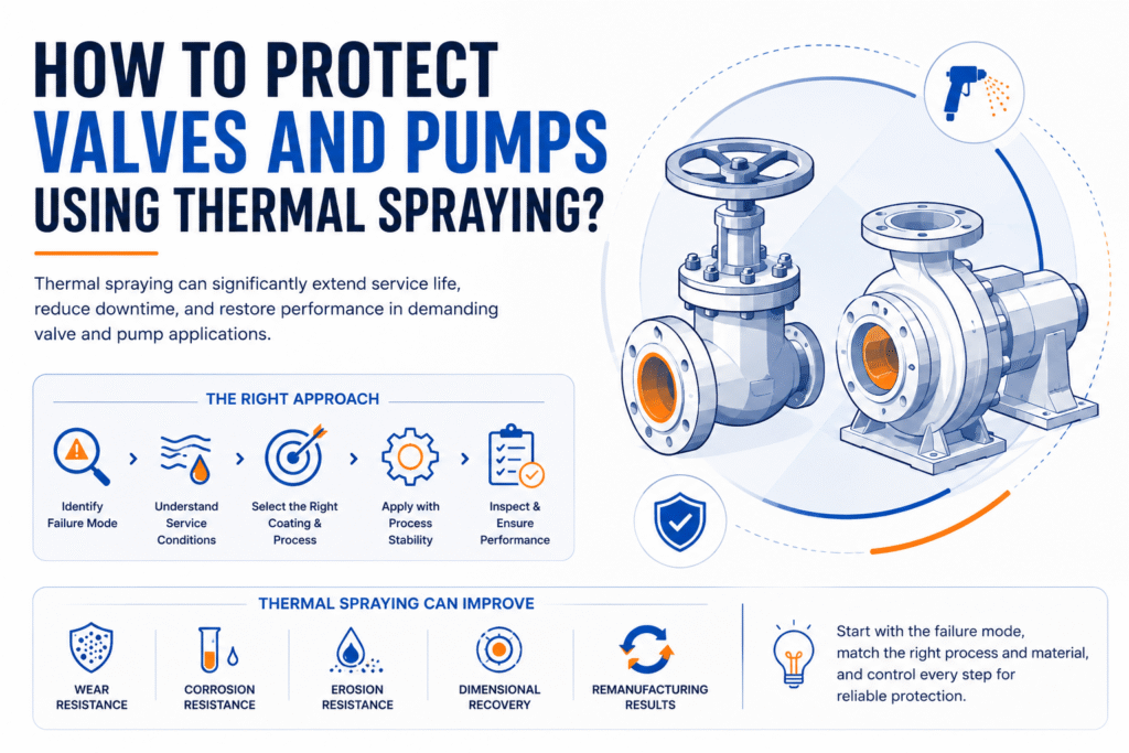 How to Protect Valves and Pumps Using Thermal Spraying?
