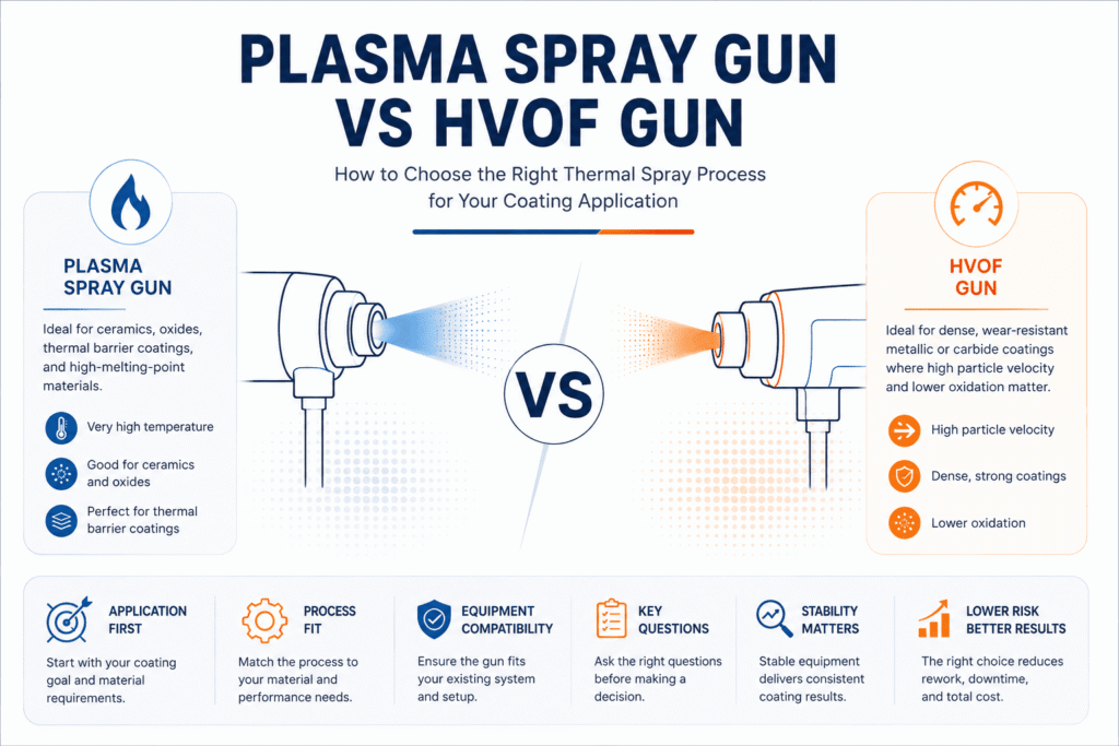 Plasma Spray Gun vs HVOF Gun: Which One Do You Need?