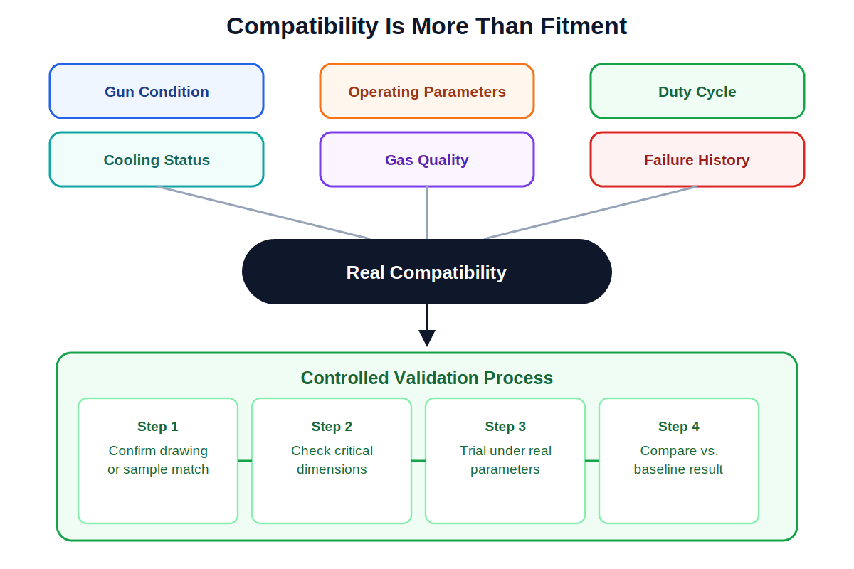 Metco F4 compatibility operating conditions